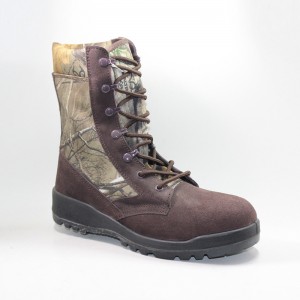 Camo Suede Leather Upper Waterproof Men's Hunting Boots