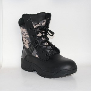 PU Coated Leather Upper Men's Army Military Boot